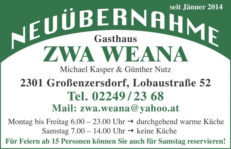 Gasthaus ZWA WEANA