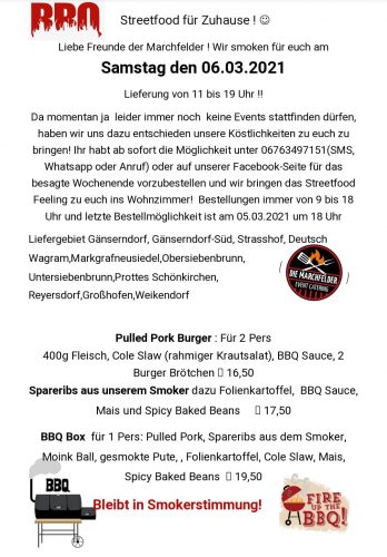 Die Marchfelder Event-Catering smoken