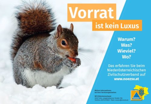 vorrat ist kein luxus