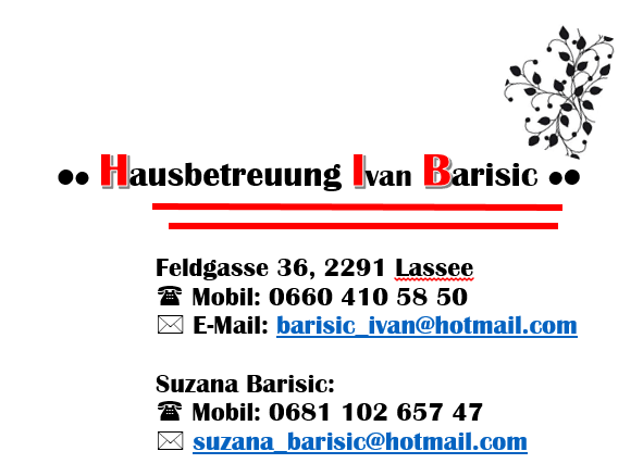 Hausbetreuung Ivan Barisic