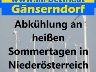 Abkuehlung an heissen Sommertagen in Niederoesterreich min