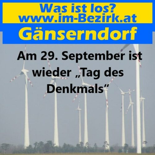 Am 29. September ist wieder „Tag des Denkmals“