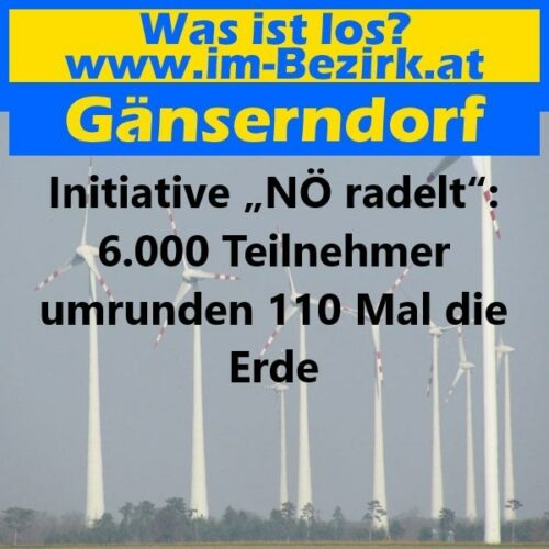 Initiative „NÖ radelt“: 6.000 Teilnehmer umrunden 110 Mal die Erde