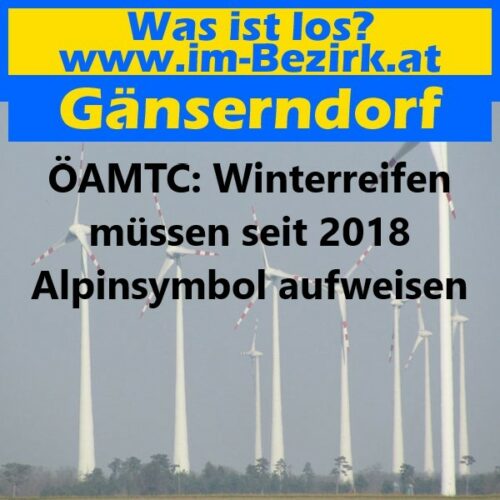 ÖAMTC: Winterreifen müssen seit 2018 Alpinsymbol aufweisen