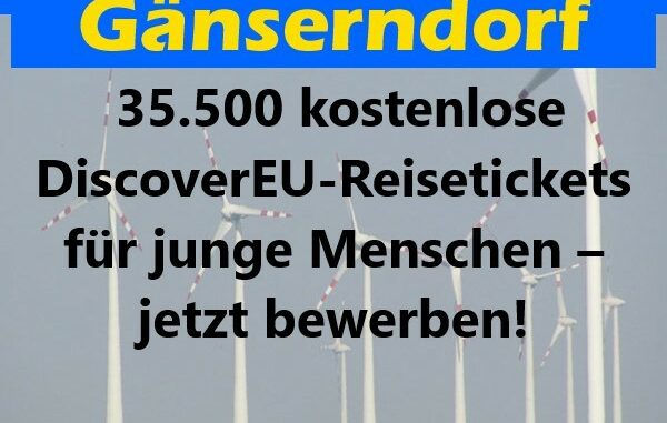 35.500 kostenlose DiscoverEU-Reisetickets für junge Menschen – jetzt bewerben!