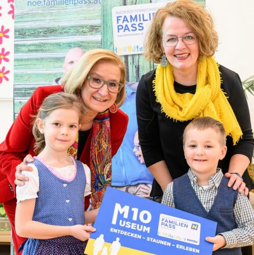 NÖ Familienpass: Museumsaktion „M10“ zum Familien-Sonderpreis