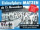 Unser Eislaufplatz in Matzen lädt auch heuer ab 15. November 2024 wieder zum Winterspaß für die ganze Familie ein.